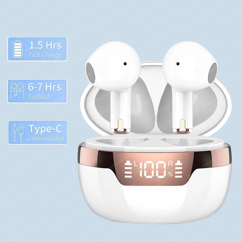 Open Ear Air Conduction Headphones - J97 TWS Bluetooth イヤホン真のワイヤレスイヤフォンインイヤーヘッドフォンタッチコントロール防水スポーツヘッドセット電話用マイク付き