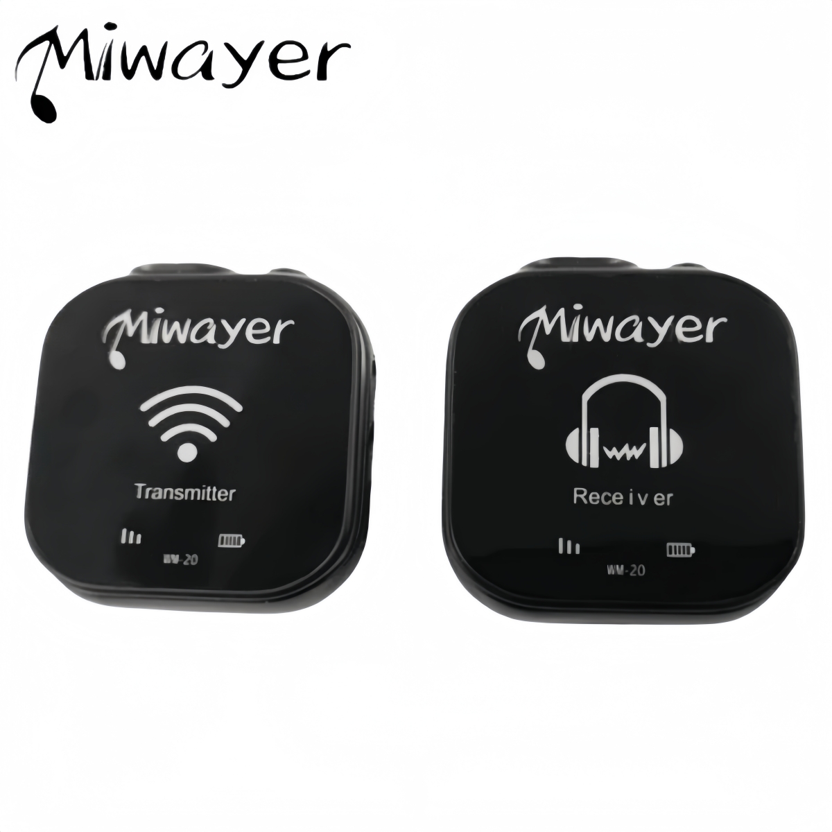 In Ear Monitors For Singers - Miwayer WM-20 5.8Gワイヤレスインイヤーモニターシステム送信機と受信機、自動ペアリング機能付きIEMシステム、ステージ/歌手向け