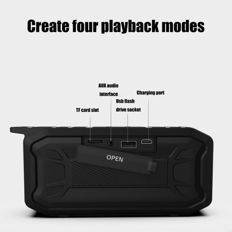 Portable Bluetooth Speaker Waterproof Ipx7 - ワイヤレススピーカーBluetooth互換5.0 IPX7防水衝撃防水装備193a