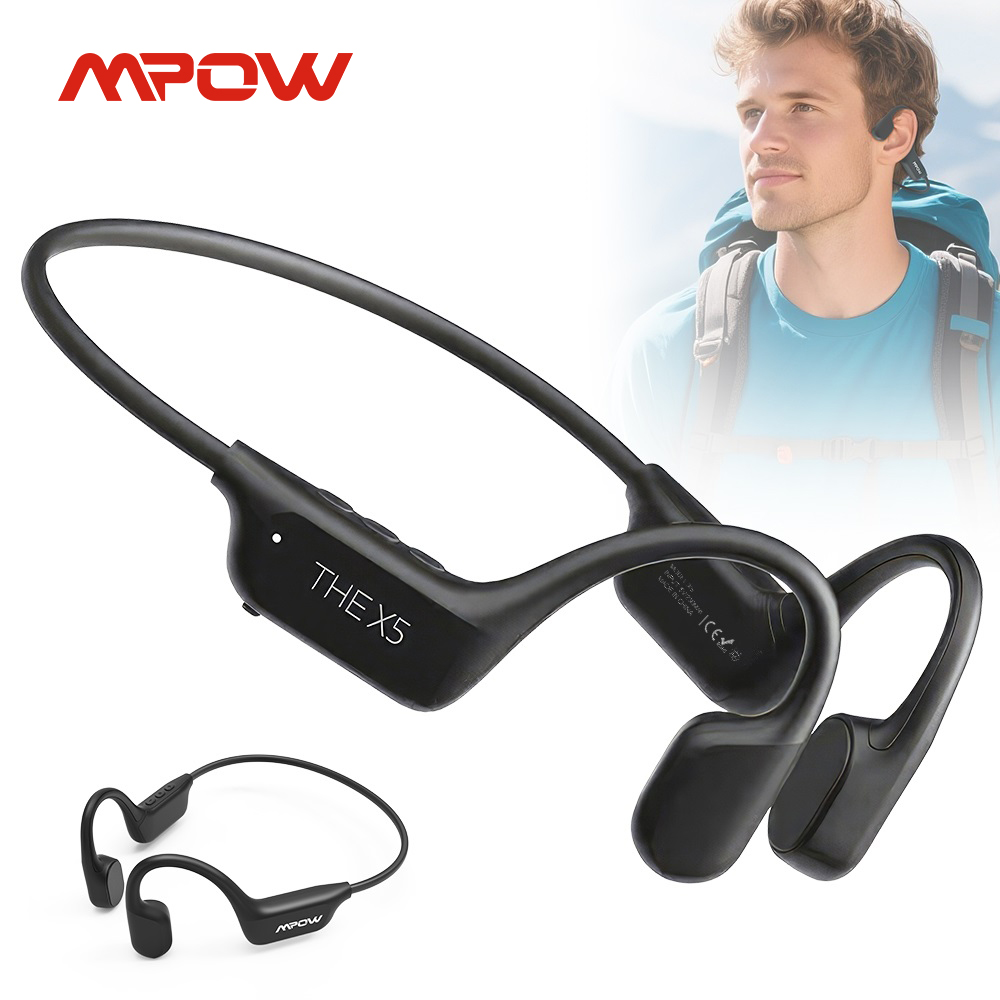 Bone Conduction Running Headphones - Mpow X5 骨伝導ヘッドフォン オープンイヤーヘッドフォン Bluetooth 6.0