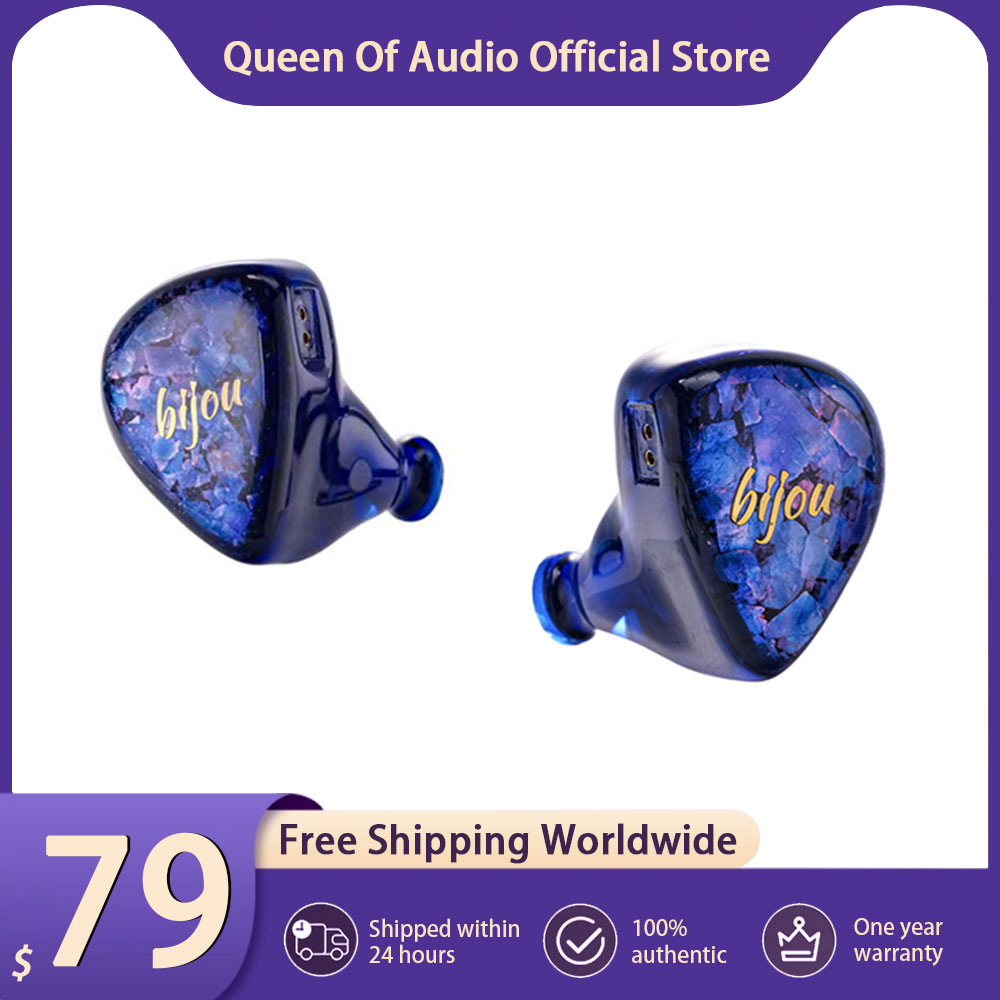 Planar Magnetic Iem Earphones - 新しい QoA Bijou ヘッドフォン 1DD +