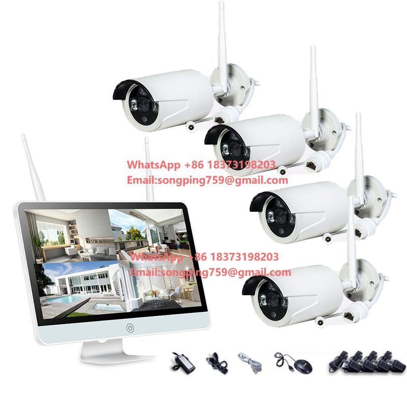 Cameras - ワイヤレス屋外セキュリティカメラシステム 4CH/8CH 5MP CCTV WIFIキット NVR
