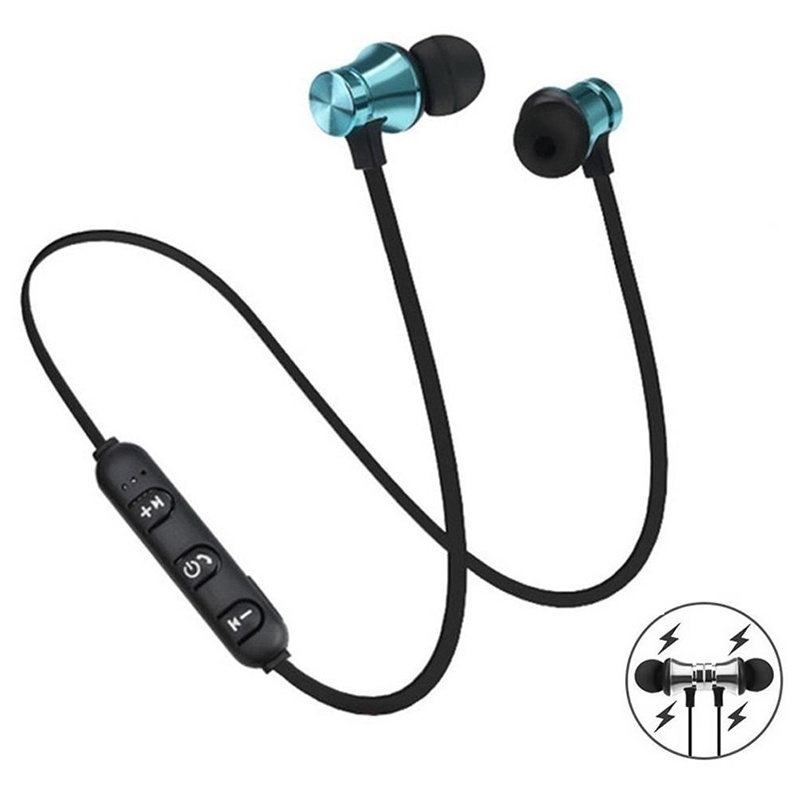 Magnetic Neckband Sports Earphones - ネックバンド型イヤホン 磁気吸着 ワイヤレスBluetoothヘッドセット スポーツ/ゲーム用ヘッドホン HDマイク付き iPhone/Xiaomi対応
