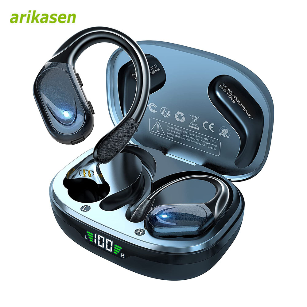 Anc Wireless Over Ear Headphones - ワイヤレスイヤホン スポーツ Bluetooth 5.3 ヘッドフォン ノイズキャンセリングマイク付き