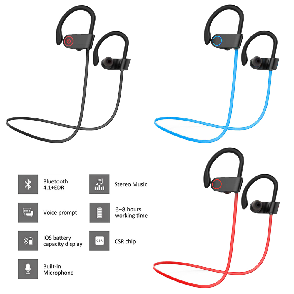 Bone Conduction Running Headphones - 2024 スポーツネックバンドワイヤレスランニングユニバーサルイヤホン耳フックヘッドフォン耳栓スーパーステレオヘッドセット Bluetooth 防水
