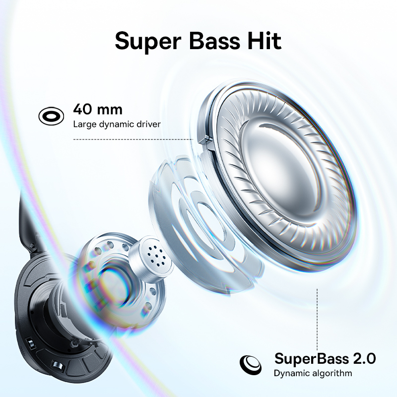 Baseus ANC ワイヤレスヘッドホン 80時間再生 オ - Anc Wireless Over Ear Headphones のレビューと価格