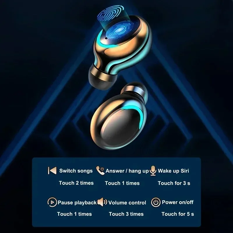 Bluetoothヘッドホン 9Dステレオ ハイベース スポ - Tws Earbuds Bluetooth 5.3 のレビューと価格