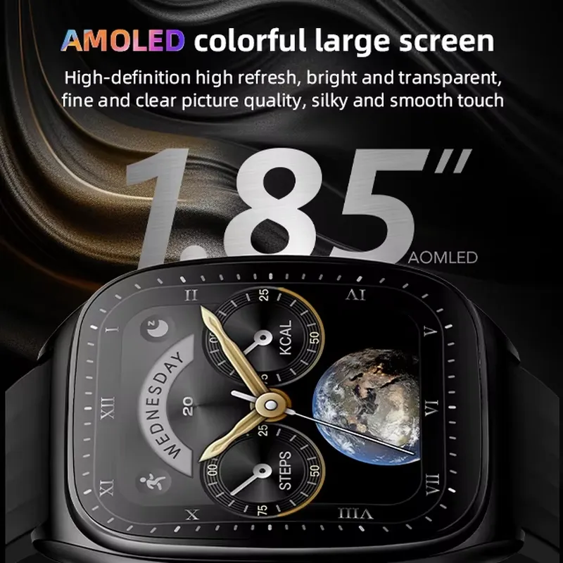 2025年ファッションメンズスマートウォッチメーカー1.85 - Smartwatches のレビューと価格