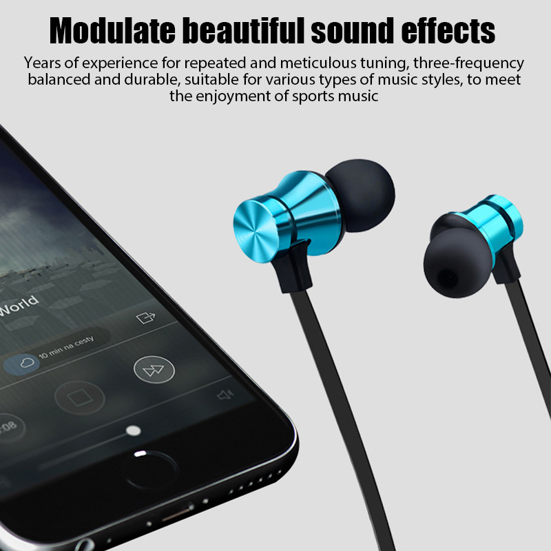 新しいBluetooth 4.2ワイヤレススポーツネックバン - Magnetic Neckband Sports Earphones のレビューと価格