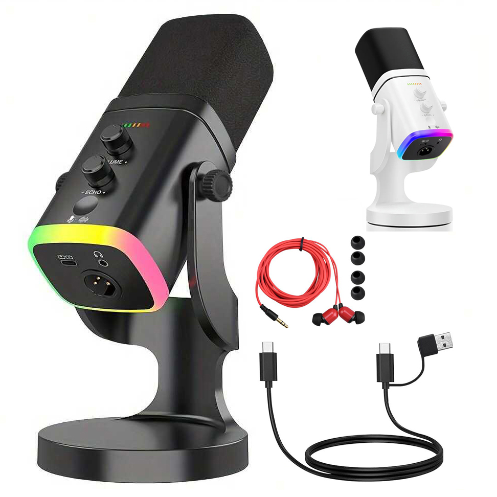 USB/XLRダイナミックマイク（ゲームストリーミング用）  - Gaming Headset With Mic Rgb のレビューと価格