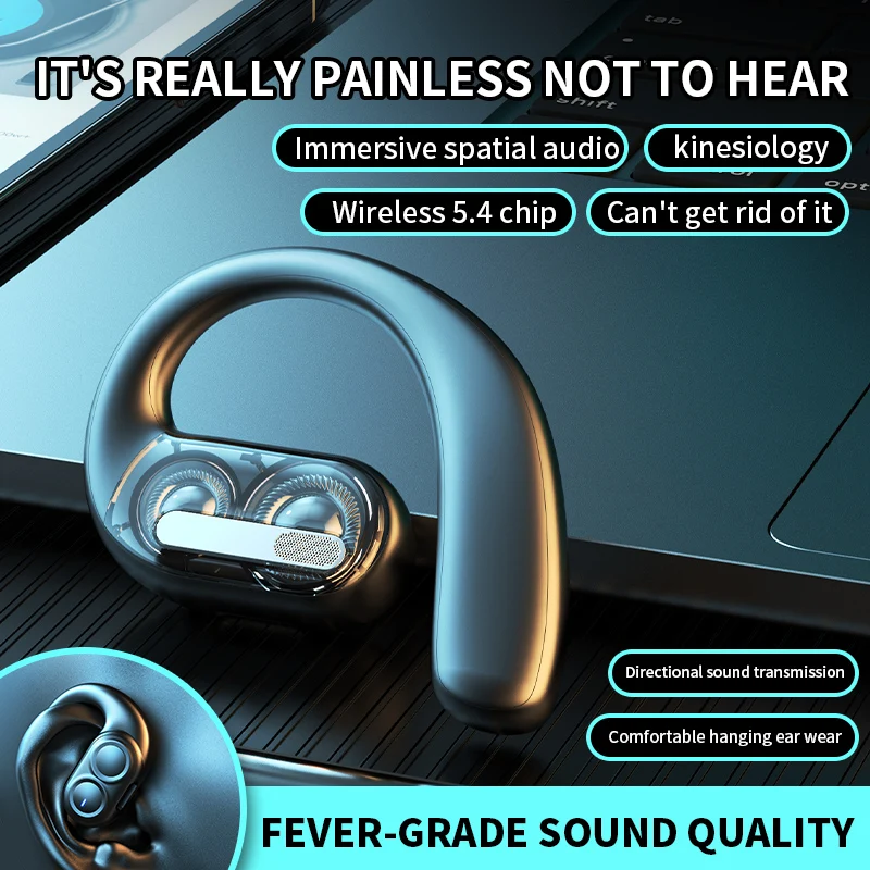 ワイヤレス Bluetooth ヘッドフォンフルオープンヘッ - Open Ear Air Conduction Headphones のレビューと価格