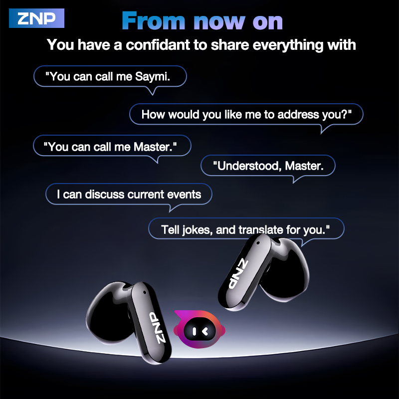 2026年最新ZNPワイヤレスAI翻訳イヤホン 感情的な仲間 - Headphones のレビューと価格