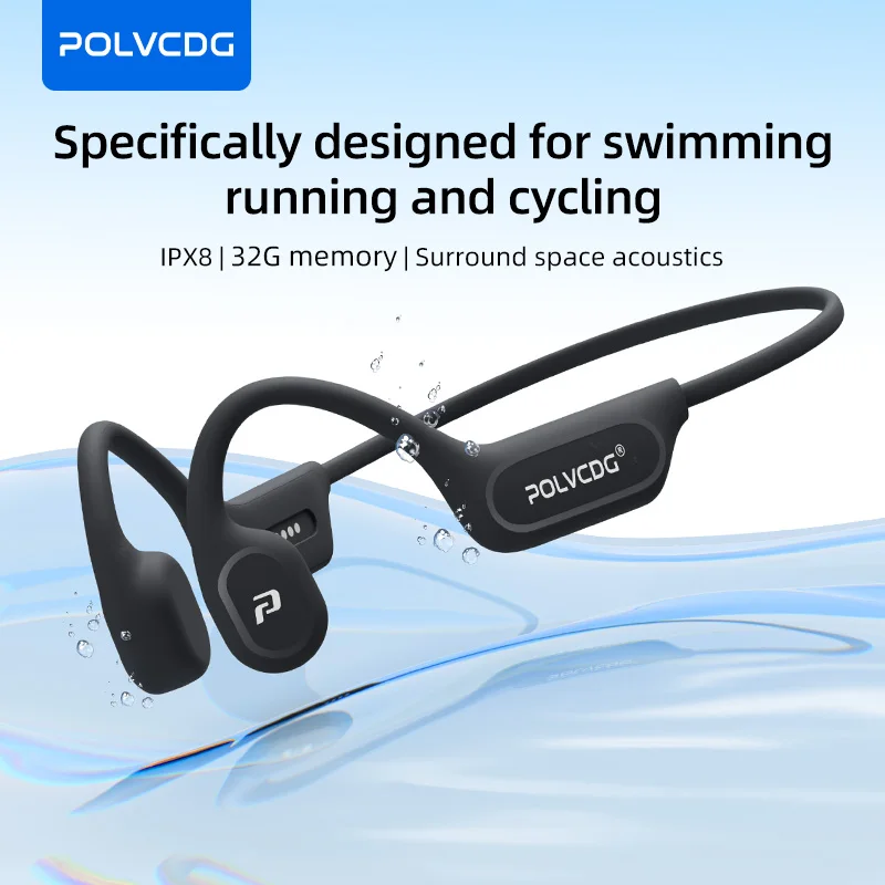 POLVCDG X9 骨伝導イヤホン 32G IPX8 防水 - Type C Wired Earphones With Mic のレビューと価格