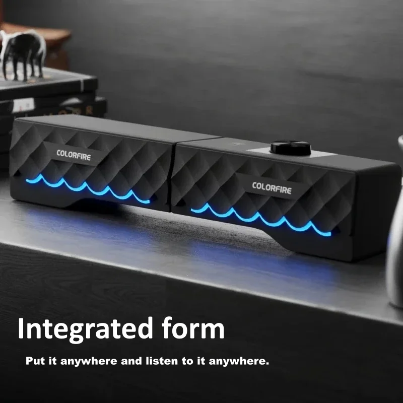 HIFI音質 有線コンピュータースピーカー デスクトップコン - Rgb Computer Soundbar For Pc のレビューと価格