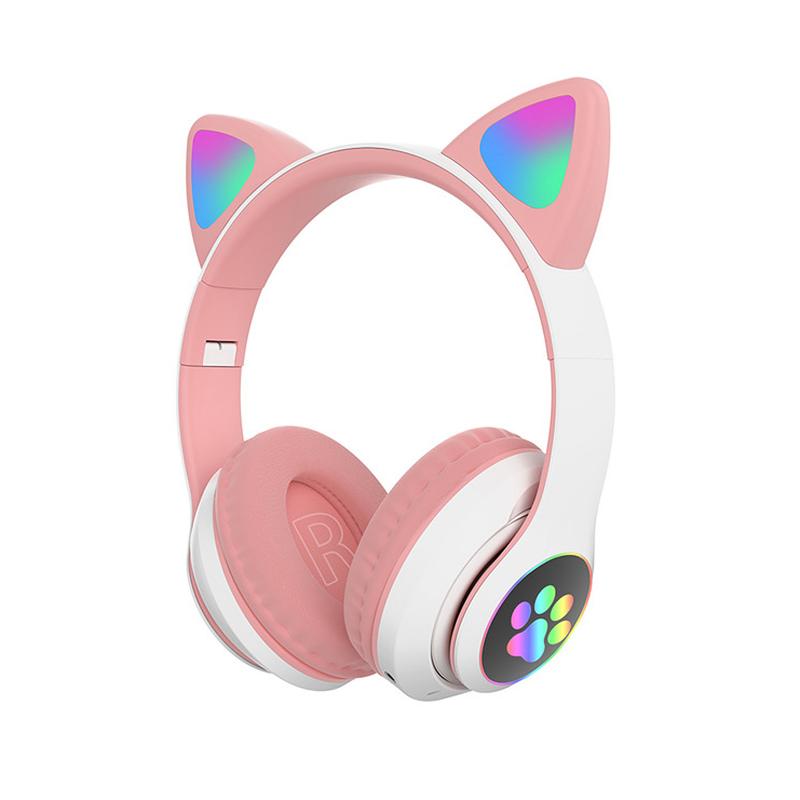 かわいい猫耳ヘッドフォン Bluetooth ワイヤレスゲー - Cat Ear Bluetooth Headset Led のレビューと価格