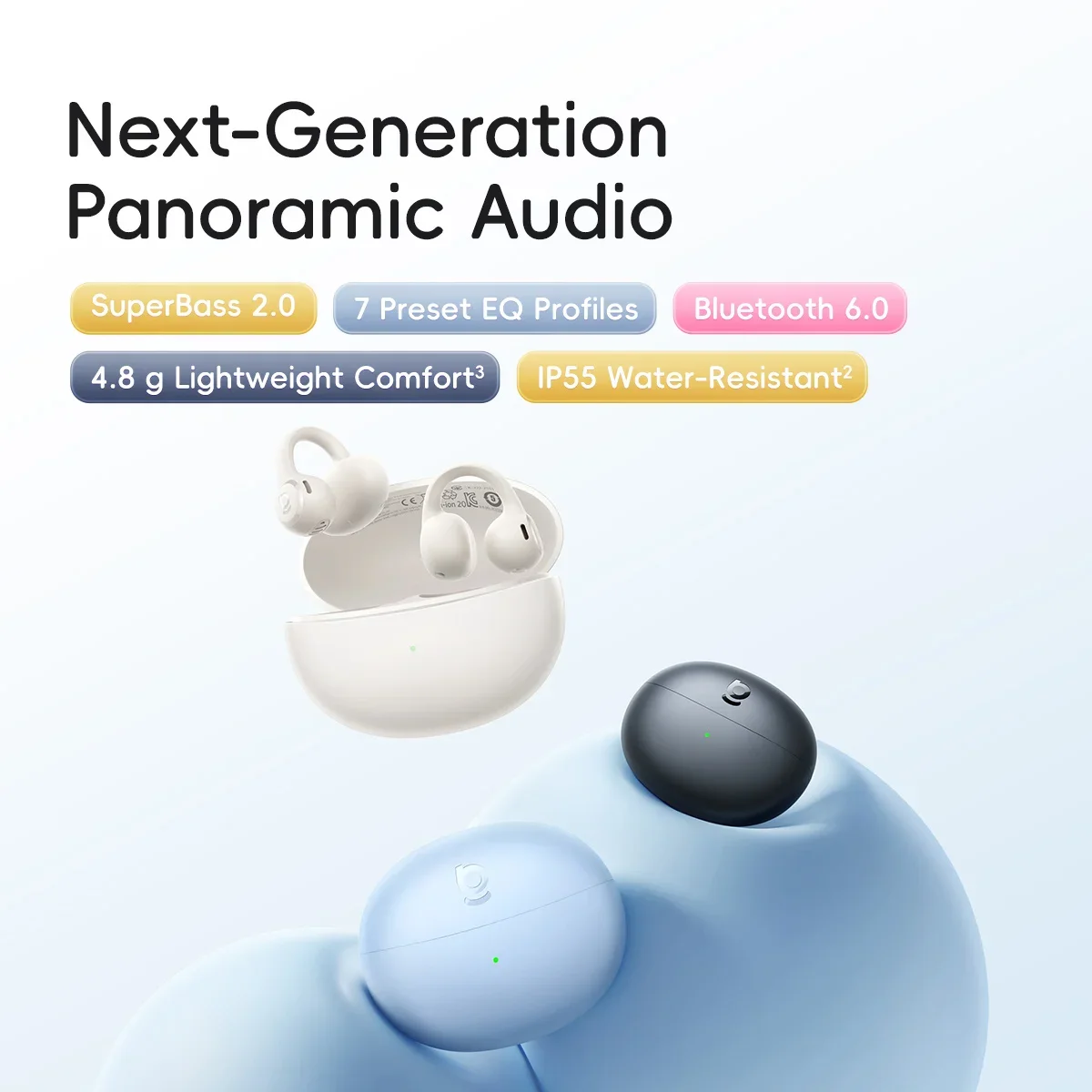 Baseus Bass BC1 Lite オープンイヤーイヤ - Open Ear Air Conduction Headphones のレビューと価格