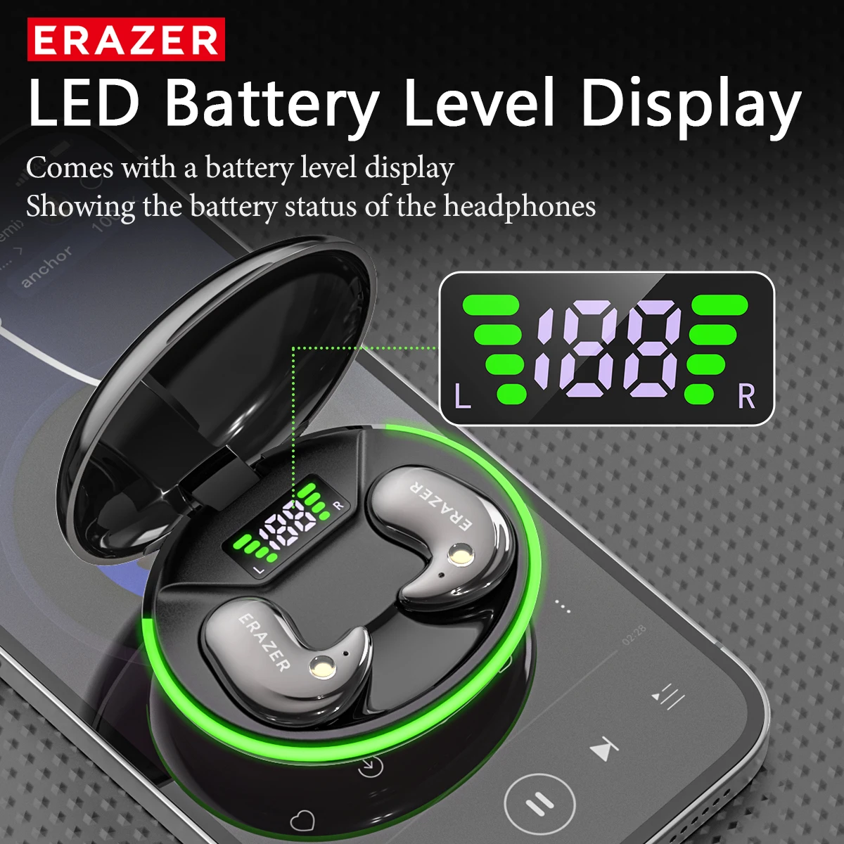 EARZER XF58 インイヤー型Bluetoothヘッド - Headphones のレビューと価格