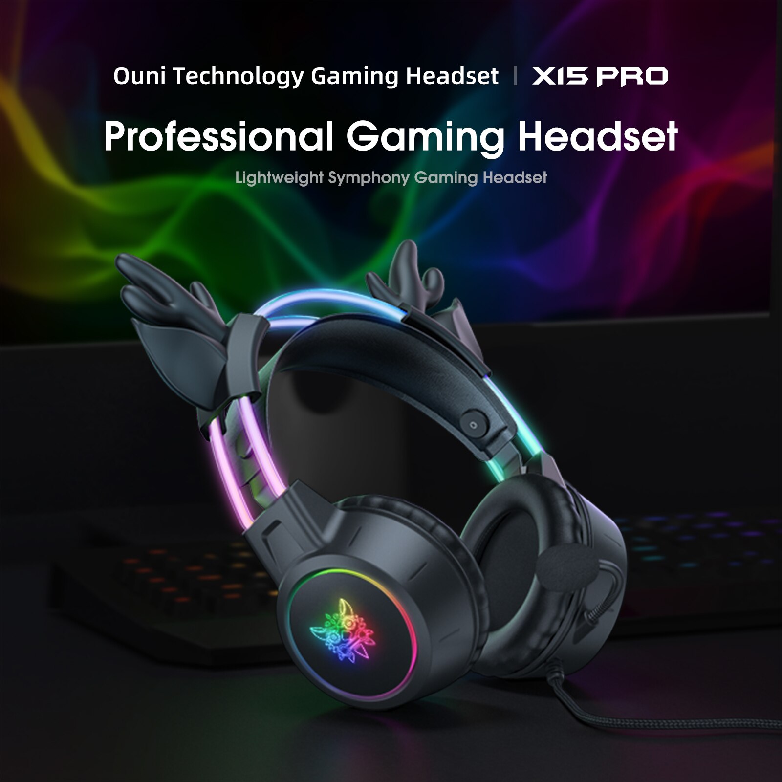 Onikumaゲーミングヘッドセット2024新しいクリスマス - Gaming Headset With Mic Rgb のレビューと価格