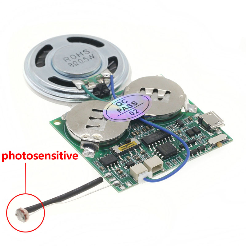 DIY光センサーサウンドモジュールマイクロUSB録音可能サウ - Speakers のレビューと価格