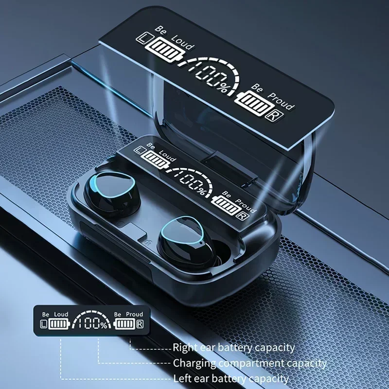TWS空間オーディオBluetoothヘッドフォン ワイヤレ - Tws Earbuds Bluetooth 5.3 のレビューと価格