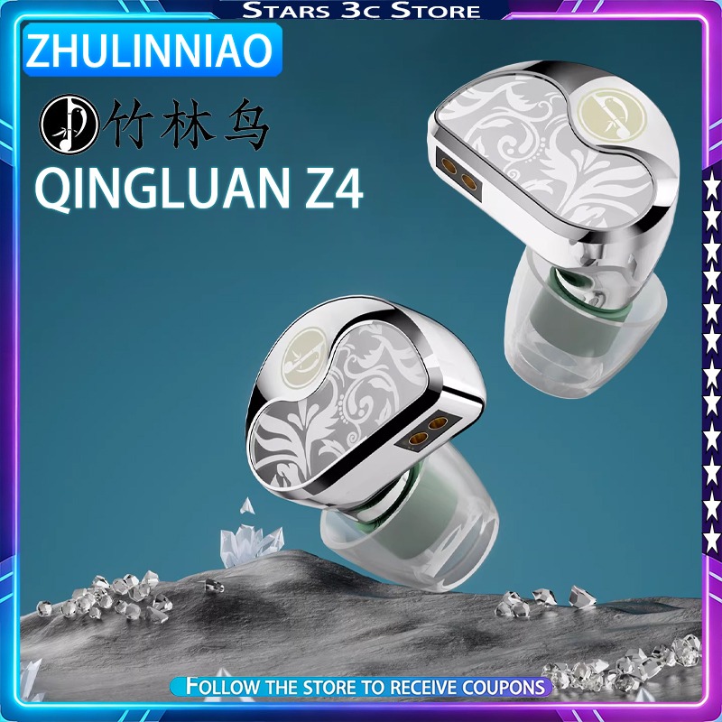 新しい Zhulinniao Qingluan Z4 HIF - Planar Magnetic Iem Earphones のレビューと価格