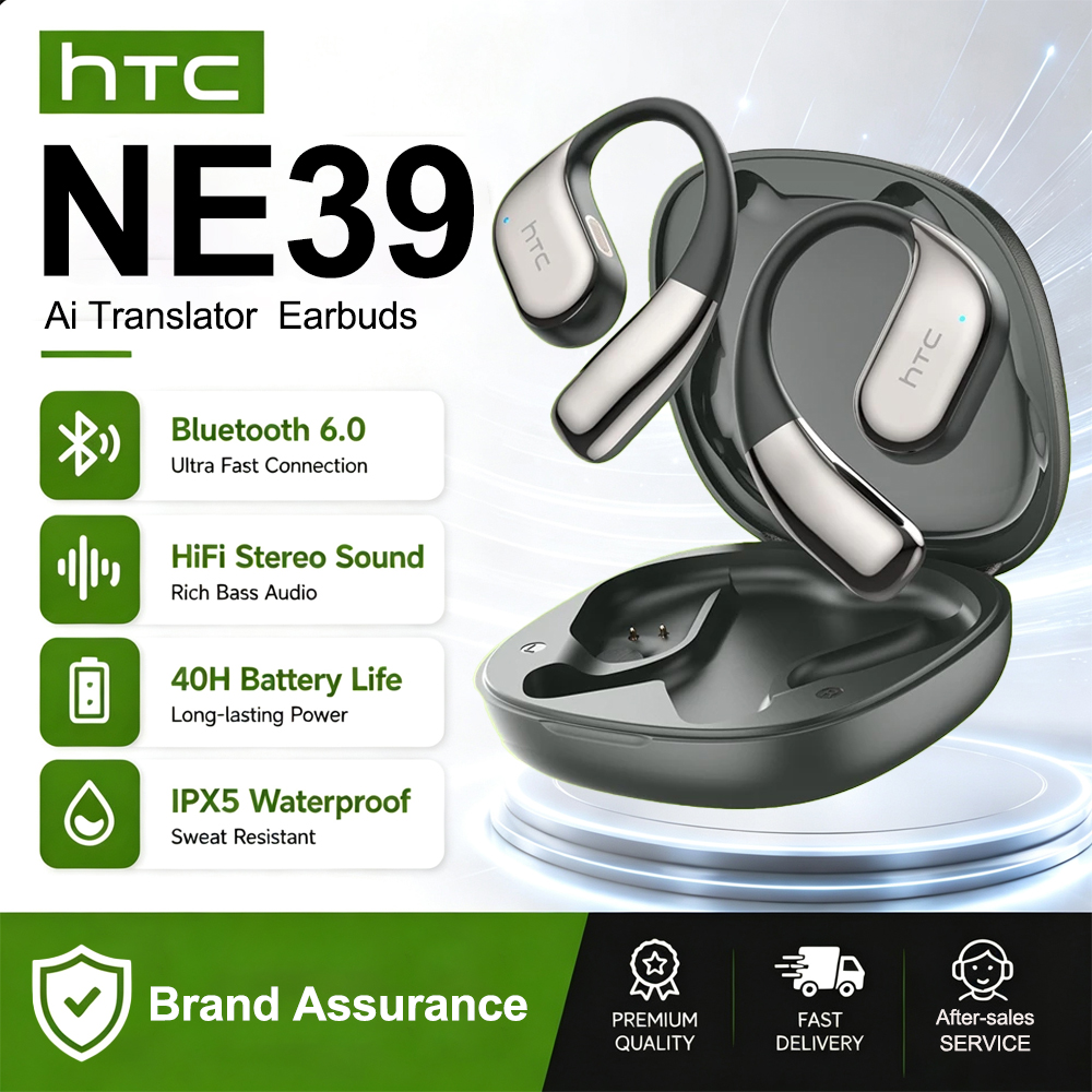 HTC NE39 AI翻訳イヤホン ワイヤレスBluetoo - Open Ear Air Conduction Headphones のレビューと価格