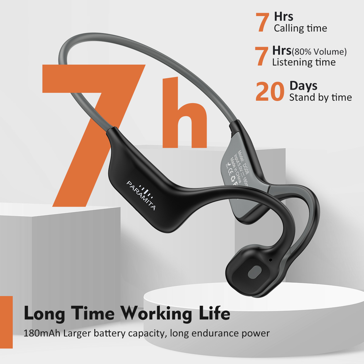 2024 クラシック DG08 骨伝導ヘッドフォン ワイヤレ - Bone Conduction Running Headphones のレビューと価格
