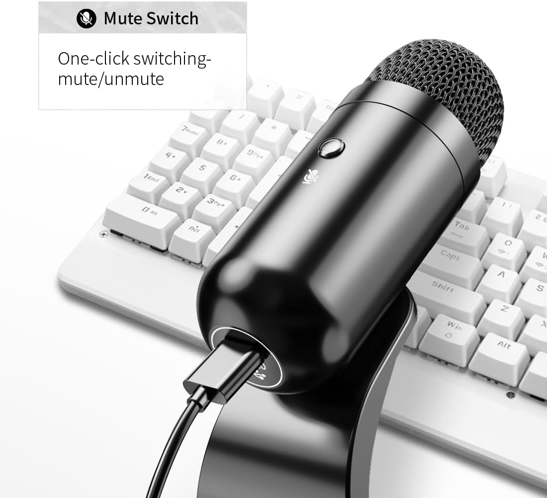 プロ仕様USBコンデンサーマイク、会議用マイク、デスクトップ - Tablets のレビューと価格