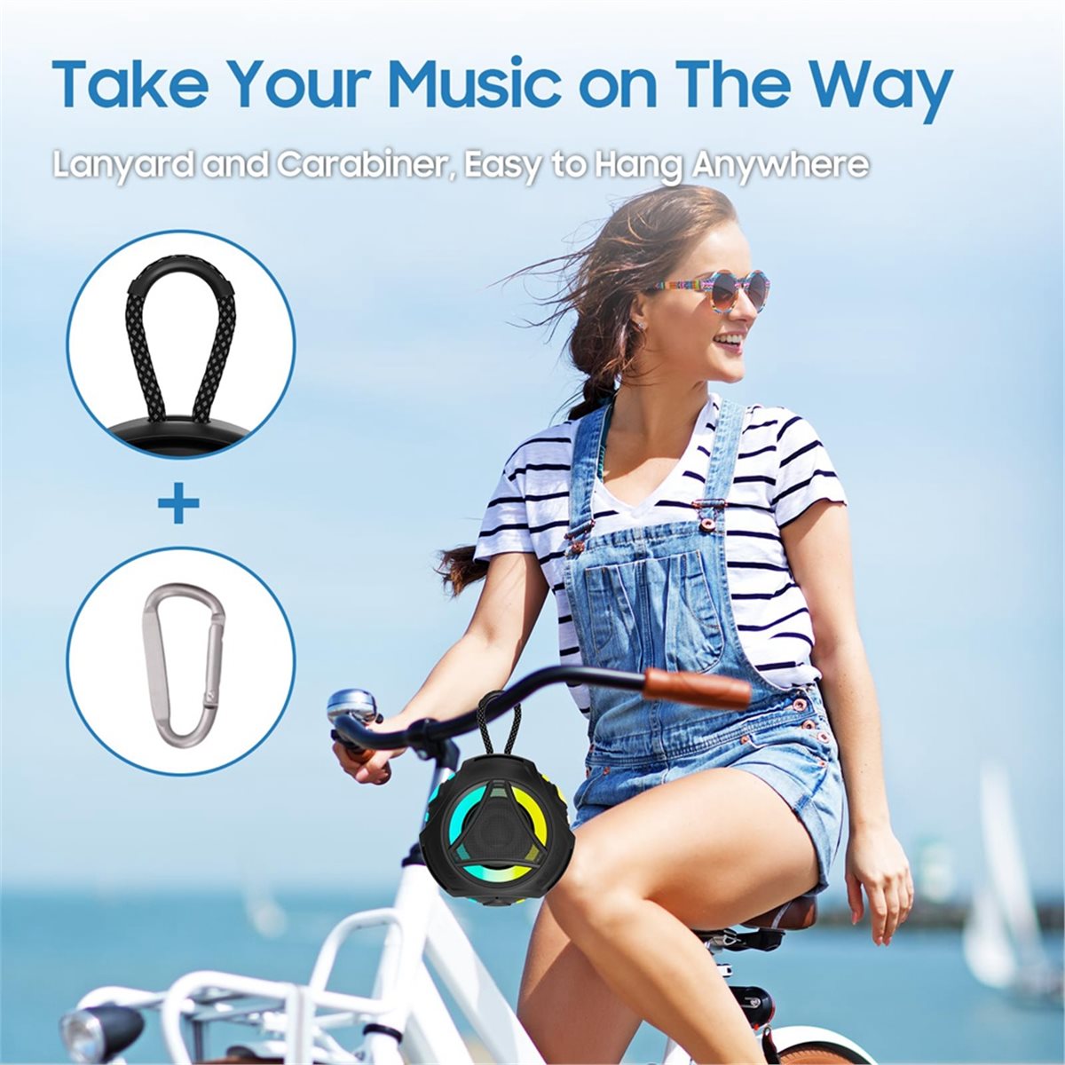 ミニBluetoothシャワースピーカー（ライト付き）、IP - Portable Bluetooth Speaker Waterproof Ipx7 のレビューと価格